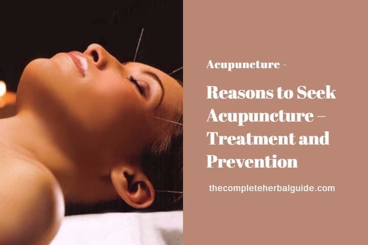 Reasons to Seek Acupuncture – Treatment and Prevention