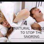 4 NATURAL REMEDIES TO STOP SNORING