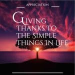 APPRECIATION_Giving Thanks to the Simple Things In Life