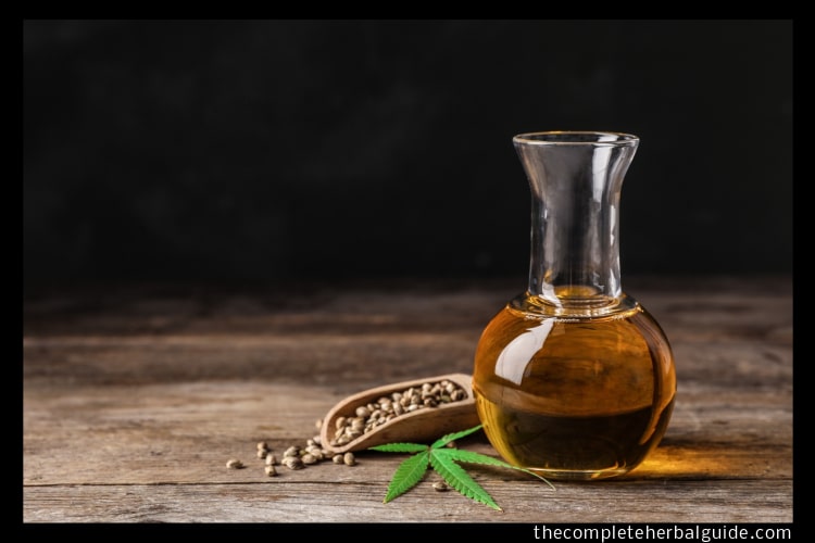 Adobe Stock royalty-free image #288322670, 'Composition with hemp oil on wooden table. Space for text' uploaded by New Africa, standard license purchased from https://stock.adobe.com/images/download/288322670; file retrieved on October 13th, 2019. License details available at https://stock.adobe.com/license-terms - image is licensed under the Adobe Stock Standard License